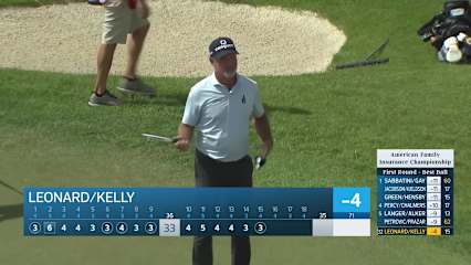 Team Leonard/Kelly makes birdie on No. 15 at American Family Insurance Championship