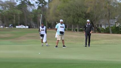 Ryo Ishikawa holes out for birdie on No. 12 at Club Car Championship