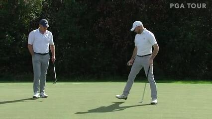 Team Faldo birdies No. 7 at PNC Championship