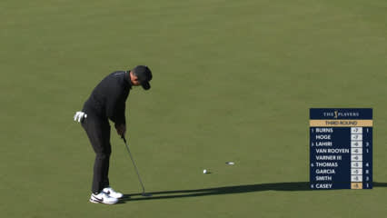 Paul Casey holes slippery birdie putt at THE PLAYERS