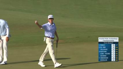Billy Davis drains birdie putt at World Wide Technology