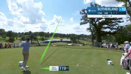 Kevin Sutherland dials in tee shot to set up birdie at Principal