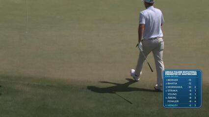 Russell Henley sinks 31-foot birdie putt on No. 4 at Arnold Palmer