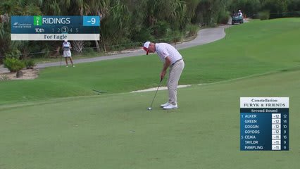 Tag Ridings makes eagle putt on No. 10 at Constellation FURYK & FRIENDS