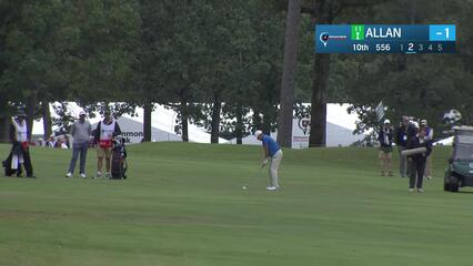 Steve Allan makes birdie on No. 10 at Simmons Bank Championship