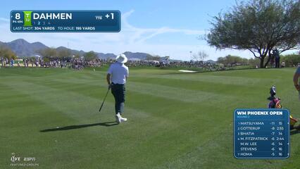 Joel Dahmen hits 198-yard approach to 11 feet, sets up birdie on No. 8 at WM Phoenix Open