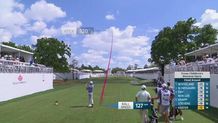 John Keefer hits 151-yard tee shot to 9 feet, sets up birdie on No. 15 at Texas Children's