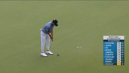 Philip Knowles makes short birdie putt at Mexico Open