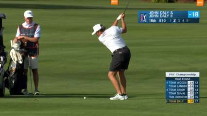John Daly II goes for green in two to set up eagle at PNC Championship