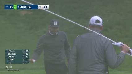 Sergio Garcia's 15-foot birdie putt at Wells Fargo