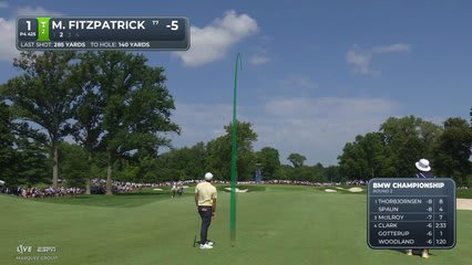 Matt Fitzpatrick's 134-yard approach sets up birdie on No. 1 at BMW Championship