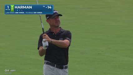 Brian Harman's 126-yard approach sets up birdie on No. 1 at 3M Open