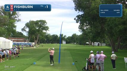 Patrick Fishburn hits tee shot to 6 feet, sets up birdie on No. 4 at Charles Schwab