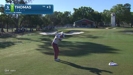 Justin Thomas hits 61-yard approach to 4 feet, sets up birdie on No. 5 at Valspar