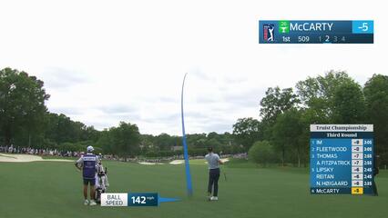 Matt McCarty's 211-yard approach sets up birdie on No. 1 at Truist Championship
