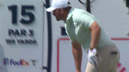 Chris Gotterup hits 149-yard tee shot to 4 feet, sets up birdie on No. 15 at Texas Children's