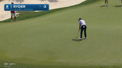 Sam Ryder converts birdie putt at Valero