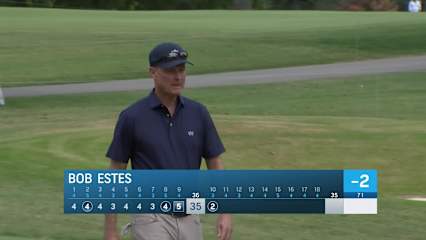 Bob Estes makes birdie putt on No. 10 at Stifel Charity Classic