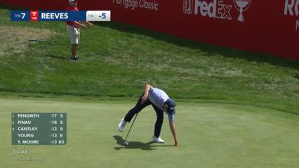 Seth Reeves birdies No. 17 at Rocket Mortgage