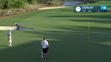 Scott Dunlap makes birdie on No. 18 at Chubb Classic