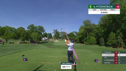 Alex Fitzpatrick sinks 19-foot putt for birdie on No. 13 at Truist Championship
