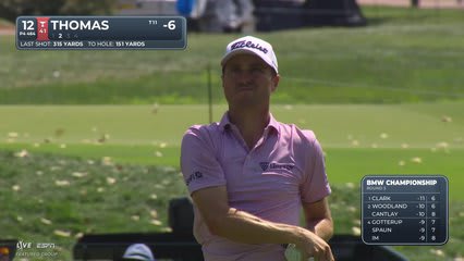 Justin Thomas's 154-yard approach sets up birdie on No. 12 at BMW Championship