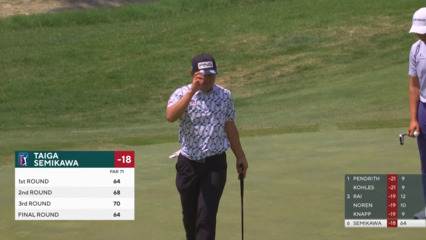 Taiga Semikawa makes birdie on No. 9 at THE CJ CUP