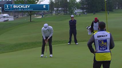 Hayden Buckley makes birdie on No. 1 at RBC Canadian