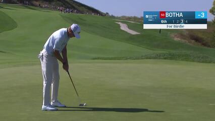 Barend Botha makes birdie putt on No. 6 at Korn Ferry Tour Champ