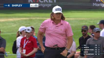 Neal Shipley makes back-to-back birdies on No. 4 at Rocket Mortgage