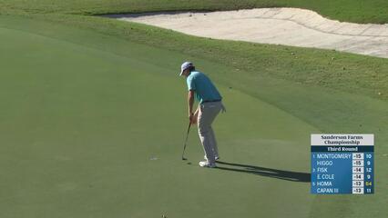 Vince Whaley sinks 3-foot birdie putt on No. 11 at Sanderson Farms