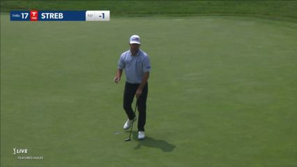 Robert Streb makes short birdie putt at Rocket Mortgage