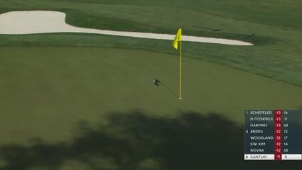 Patrick Cantlay gets up-and-down from 151 yards for birdie on No. 12 at RBC Heritage