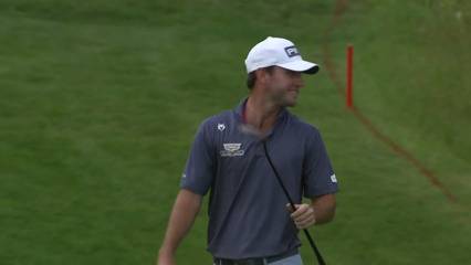 Austin Eckroat cards birdie on No. 16 at Nationwide Children's