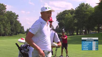 Haotong Li makes birdie on No. 12 at 3M Open
