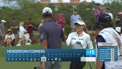 Team Conners/Henderson notch a birdie at Grant Thornton