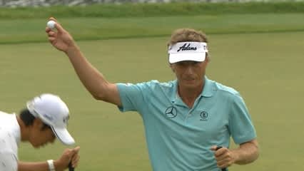 Bernhard Langer’s super tee shot on No. 17 at THE PLAYERS