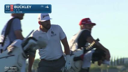 Hayden Buckley hits 131-yard tee shot to 9 feet, sets up birdie on No. 17 at Bank of Utah