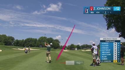 Zach Johnson's 145-yard approach sets up birdie on No. 8 at John Deere