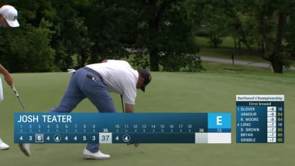 Josh Teater drains 15-foot birdie putt at Barbasol