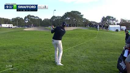 Hudson Swafford makes birdie on No. 9 at Farmers