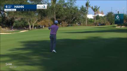 James Hahn wedges it close to set up birdie at Mexico Open
