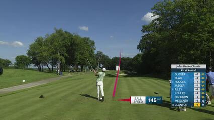 Luke Clanton hits tee shot to 6 feet, sets up birdie on No. 12 at John Deere