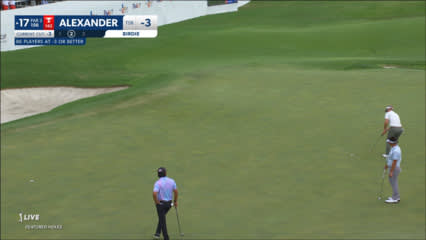 Tyson Alexander rolls in 35-footer for birdie at CJ CUP Byron Nelson