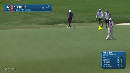 Robert Streb sinks 31-foot birdie putt on No. 4 at THE CJ CUP