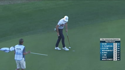 Brendan Steele makes birdie on No. 18 at The American Express