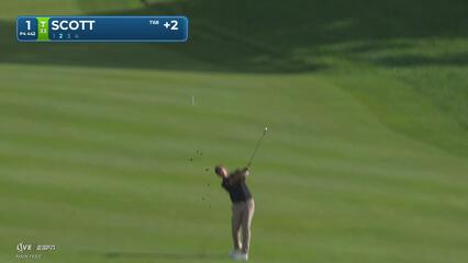 Adam Scott's 134-yard approach sets up birdie on No. 1 at Travelers