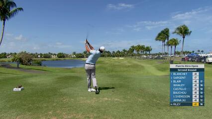 Davis Riley makes birdie on No. 17 at Puerto Rico