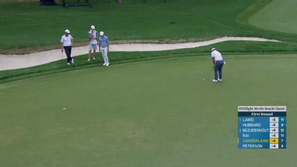 John VanDerLaan sinks 25-foot birdie putt on No. 17 at ONEflight Myrtle
