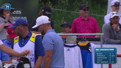 Wyndham Clark holes 19-foot shot for birdie on No. 14 at RBC Canadian
